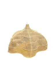 Handgefertigter 7-stufiger Raffia-Mesh-Kronleuchter – marokkanischer Eisenrahmen mit mehreren Leuchten – Bild 2