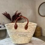 Bolsos de paja lisos marroquíes clásicos hechos a mano - Fashion Designer Foundation
