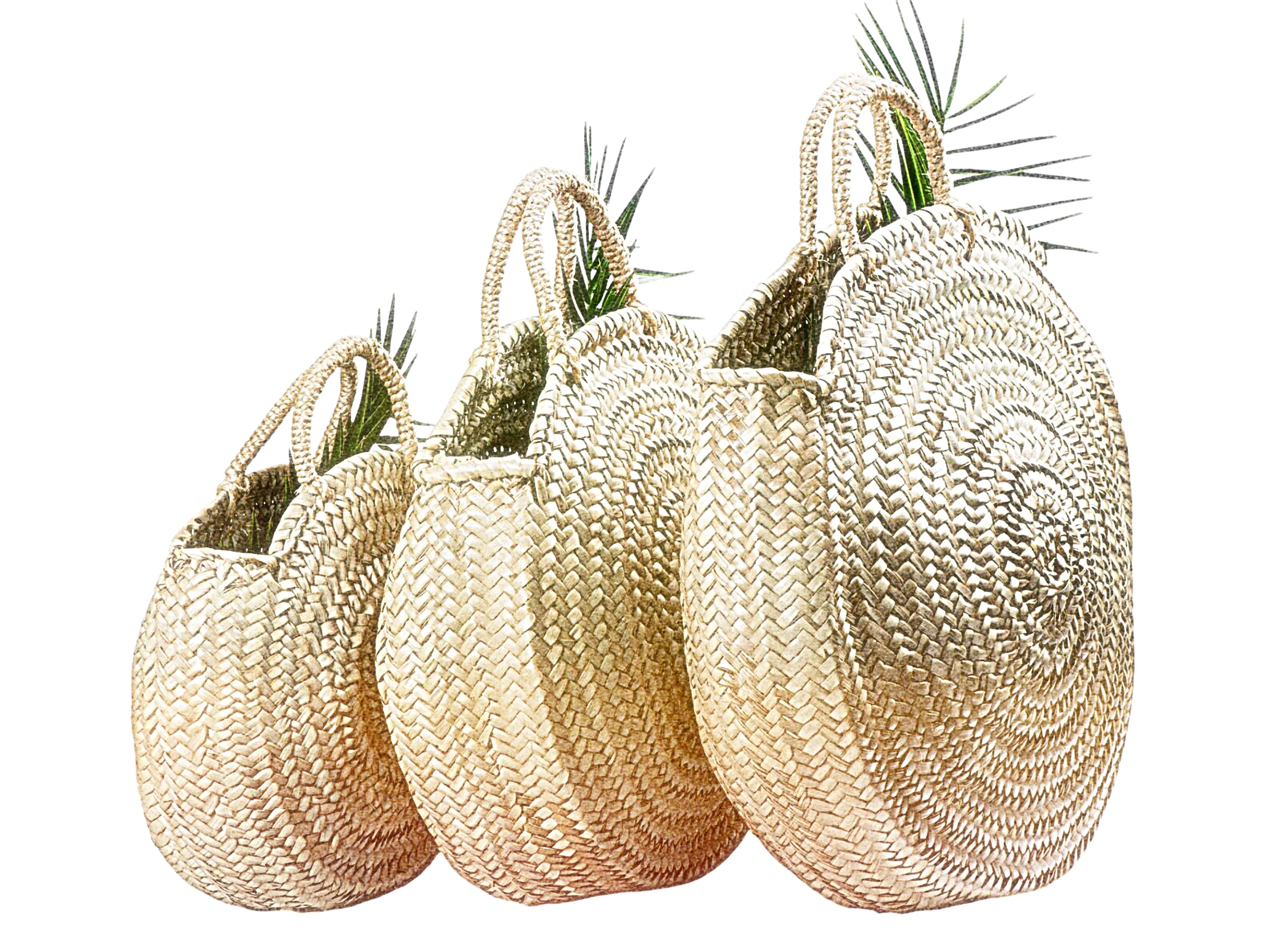 Grossiste sacs et paniers en paille marocaineSacs et paniers en paille marocaine en grosil_1588xN.6187103490_8lsr Panier de paille rond marocain fait à la main - Sac de ventre tissé en spirale – Image 1