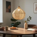 Lampada a Sospensione Pera in Rafia - Artigianato Marocchino Fatto a Mano all'Ingrosso